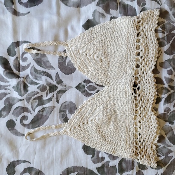 Honey Punch Tops - Honey Punch Crochet Crop Top
